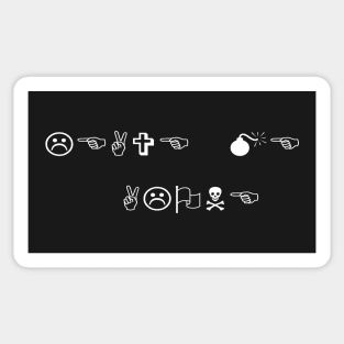 Leave Me Alone in Wingdings Font Sticker